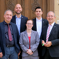  v.l.: Prof. Dr. Matthias Nees und Prof. Dr. Anja Petra Tausch verstärken ab sofort das Professorent