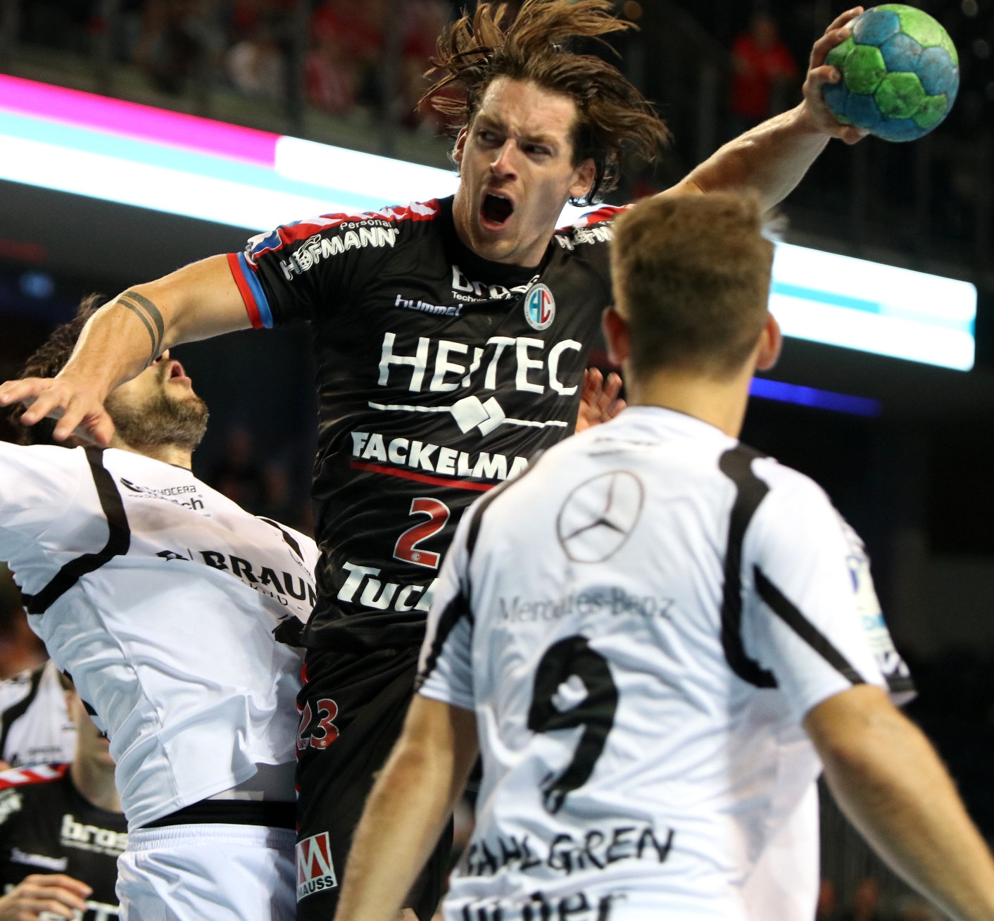 (Foto: hl-studios, Erlangen) HC Erlangen: Ole Rahmel mit 12 Treffern erfolgreichster Torschütze