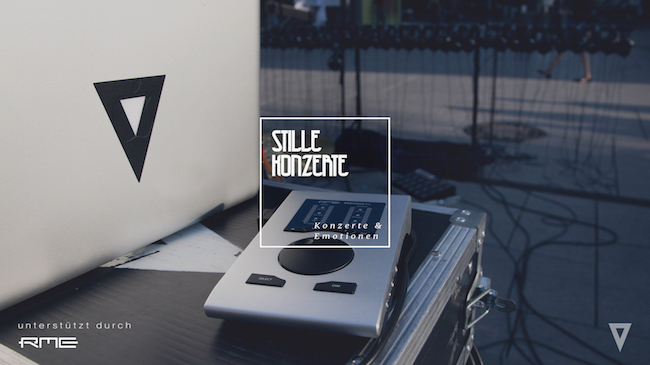 RME unterstützt die Aktion 'Stille Konzerte' mit Pro-Audio-Technik.