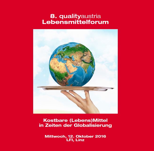 8. qualityaustria Lebensmittelforum am 12. Oktober 2016 in Linz (Bildquelle:©Quality Austria)