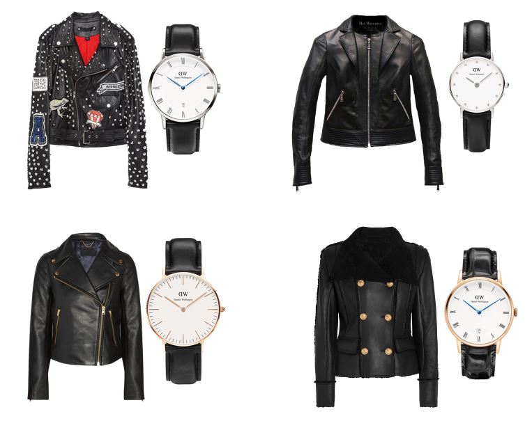 Perfect Match: Bikerjacket und Uhren von Daniel Wellington