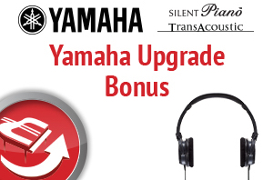 Mit der Upgrade Bonus Kampagne sparen Kunden bis zu 1.500 Euro beim Kauf eines Yamaha Pianos. Mit der Upgrade Bonus Kampagne sparen Kunden bis zu 1.500 Euro beim Kauf eines Yamaha Pianos.
