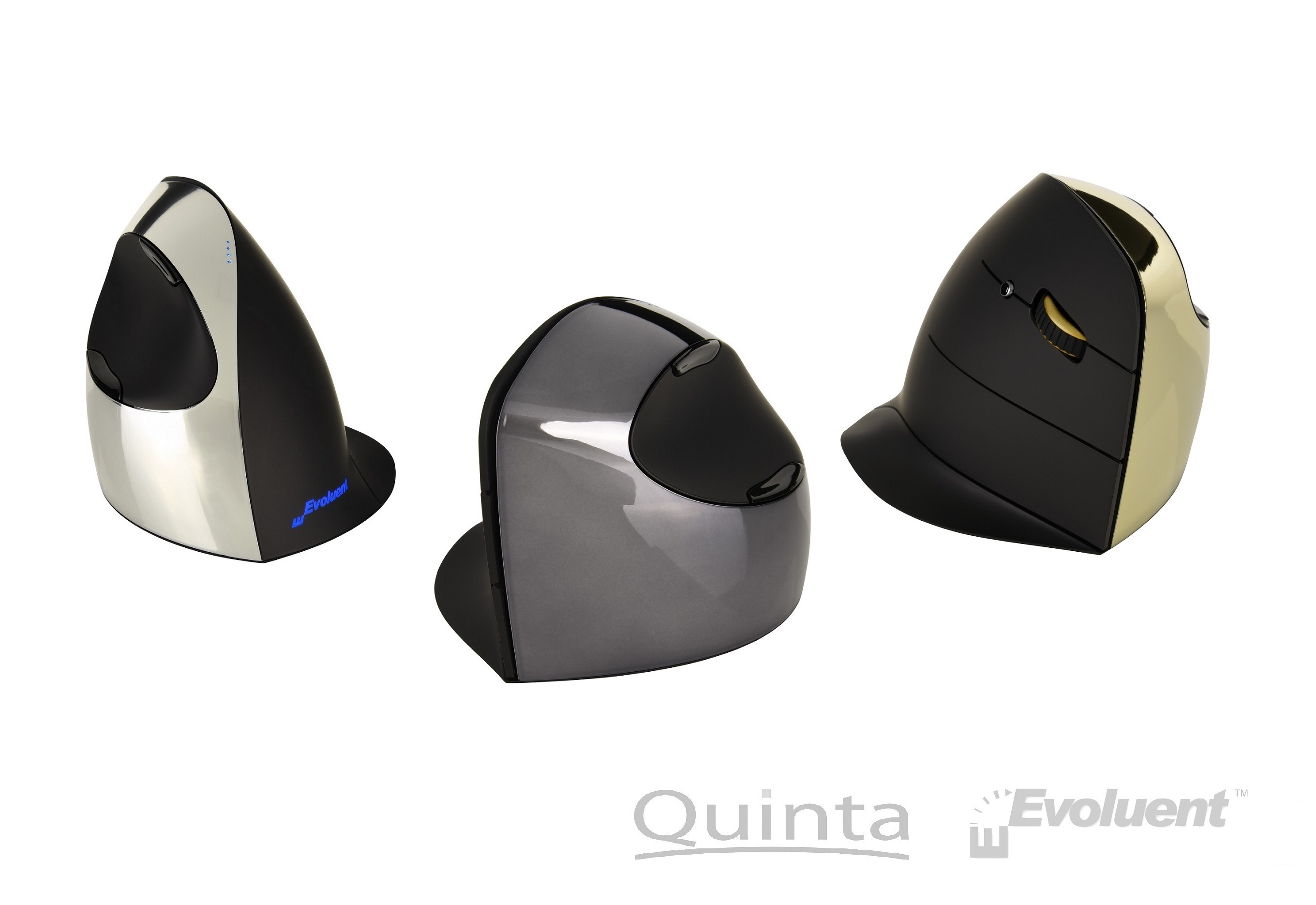 Die patentierte Form der Evoluent Vertical Mouse C unterstützt die Hand in ihrer aufrechten Haltung Die patentierte Form der Evoluent Vertical Mouse C unterstützt die Hand in ihrer aufrechten Haltung