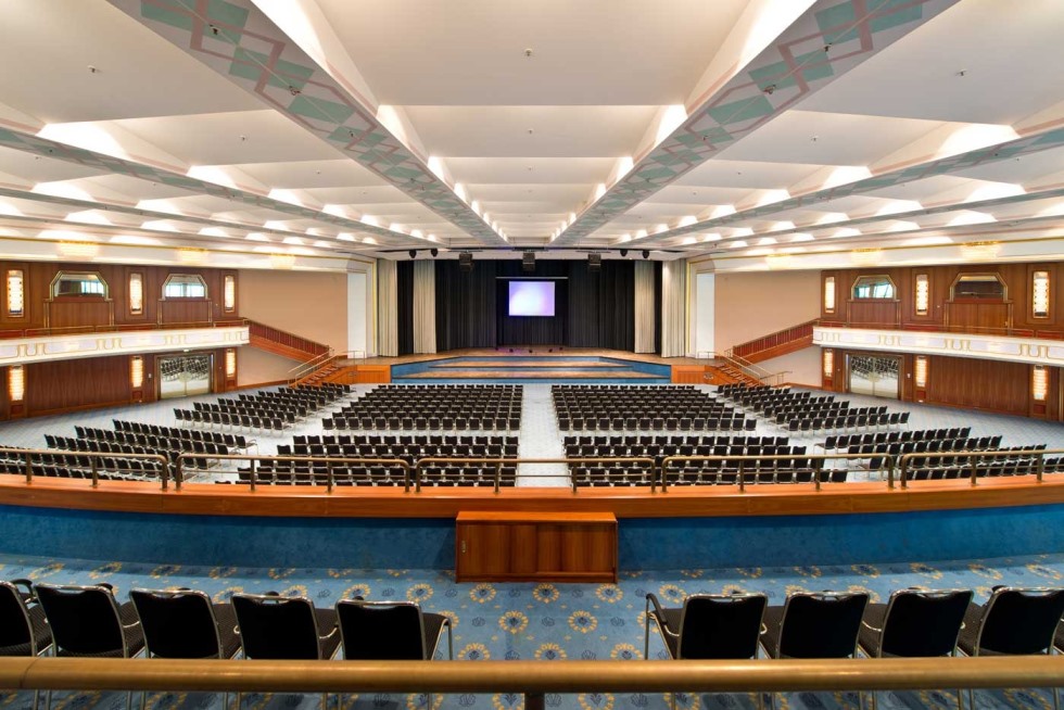 Der Saal Maritim im Maritim Hotel Bonn. Auch er kann von Kunden des Business-Centers gebucht werden.