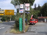 Der Standpunkt für die zusätzliche Übergabestation unserer Bühnen in Niederrad.