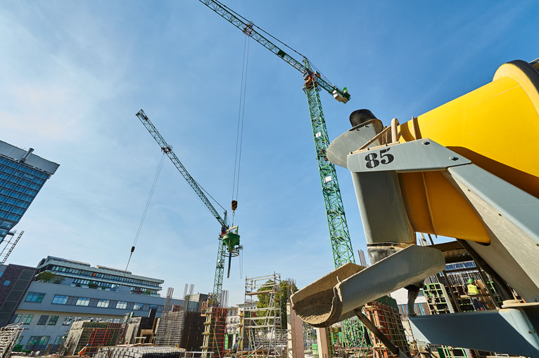 Betonage von Pfeilern und Wänden des 1. OG für das neue CIO in Köln. (Bildquelle: OPTERRA/Sven-Erik Betonage von Pfeilern und Wänden des 1. OG für das neue CIO in Köln. (Bildquelle: OPTERRA/Sven-Erik