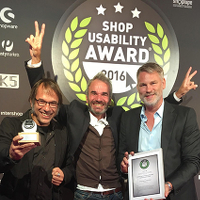 Die Preisträger in der Kategorie „Innovativster Shop“ beim Shop Usability Award 2016