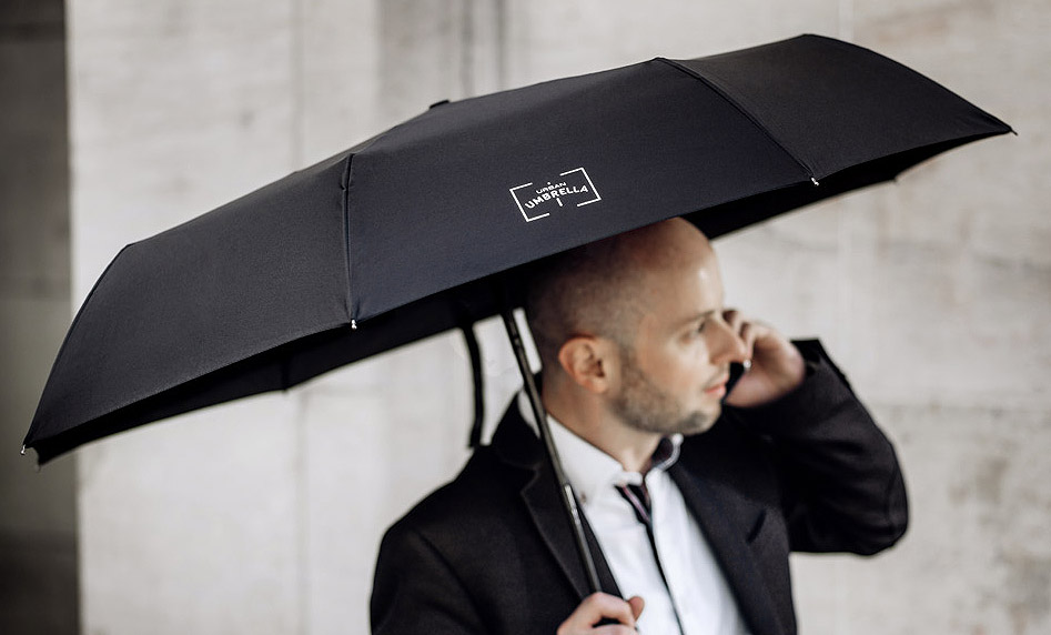 Urban Umbrella: Automatik-Regenschirm Urban Umbrella: Automatik-Regenschirm