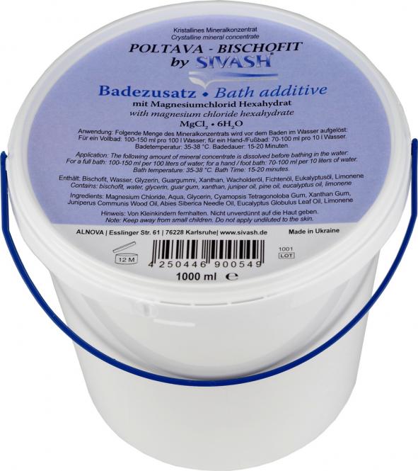 Poltava-Bischofit als Bedezusatz Poltava-Bischofit als Bedezusatz