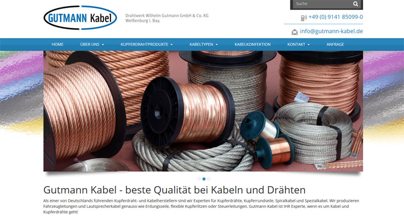 Gutmann Kabel - Ihr Kabelhersteller Gutmann Kabel - Ihr Kabelhersteller