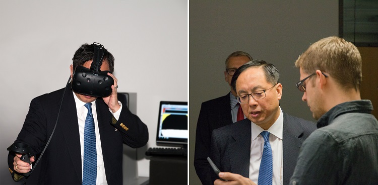 Hongkongs Minister für Innovation und Technologie, Nicholas W. Yang, besuchte am 27. September das F Hongkongs Minister für Innovation und Technologie, Nicholas W. Yang, besuchte am 27. September das F