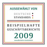 Auszeichnung mit dem Siegel: der Geschäftsbericht 2008/2009 der P&I AG Auszeichnung mit dem Siegel: der Geschäftsbericht 2008/2009 der P&I AG