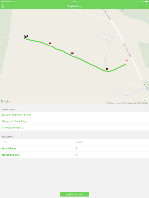 Alle Ergebnisse gibt es in der Bossel-App auf einen Blick Alle Ergebnisse gibt es in der Bossel-App auf einen Blick