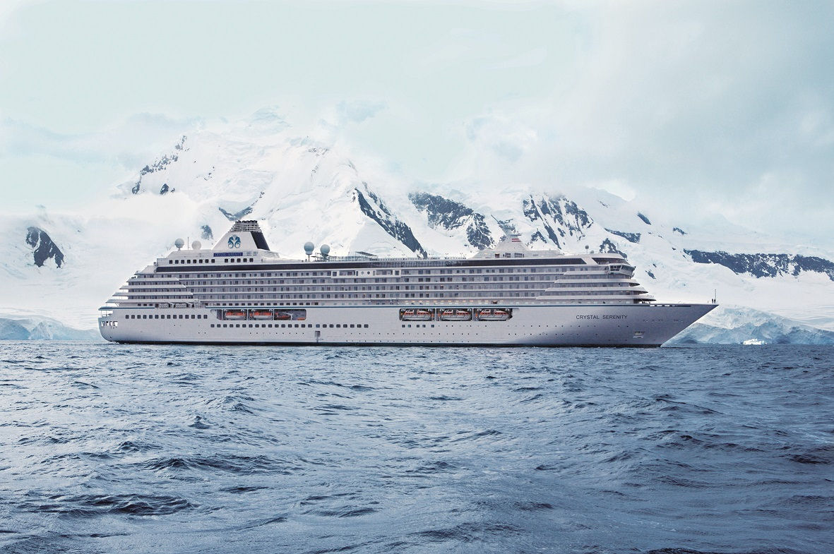 Die Crystal Serenity in der Arktis (Bildquelle: Crystal Cruises) Die Crystal Serenity in der Arktis (Bildquelle: Crystal Cruises)