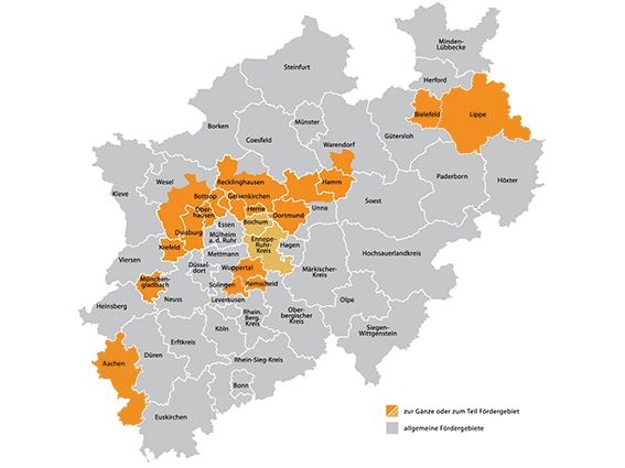 Zuschüsse NRW - besondere Fördergebiete