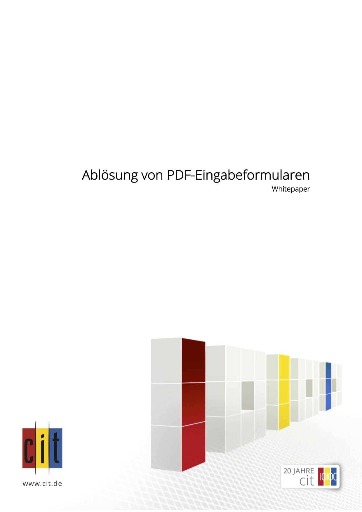 Whitepaper Ablösung von PDF-Eingabeformularen