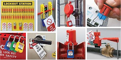 Lockout-Verriegelungen für verschiedene Gefahrenquellen Lockout-Verriegelungen für verschiedene Gefahrenquellen