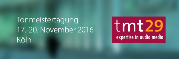 Die Tonmeistertagung findet vom 17. bis 20. November in Köln statt.