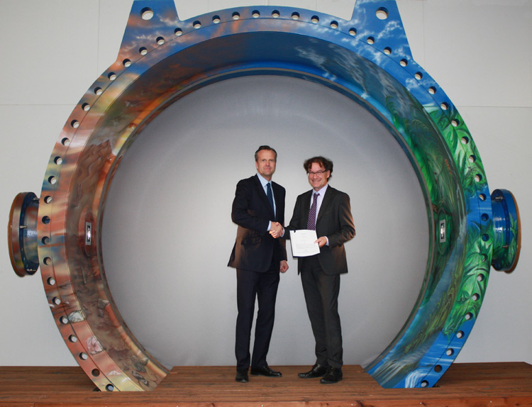 Marcus Sander, CSO VAG-Armaturen GmbH, Erwin Kober, Geschäftsführer RBS wave