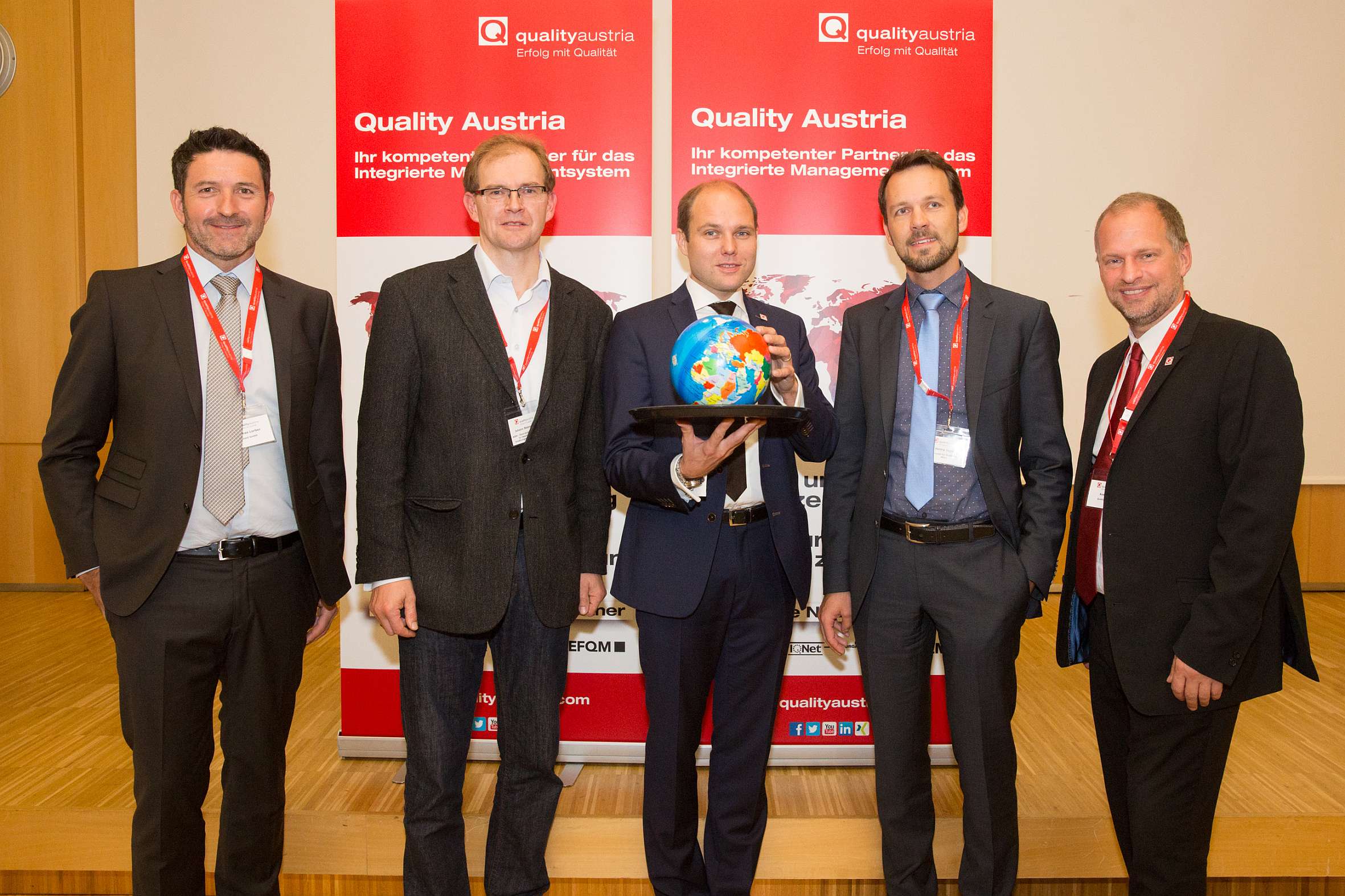 8. qualityaustria Lebensmittelforum, v.l.n.r.: Lorber, Steinwider, Leger-Hillebrand, Jäger, Dick (Bi