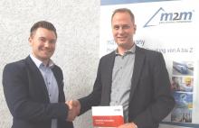 Marius Nickolai (li.), C.O.O der m2m Germany GmbH und Andreas Berz, Director of Business / Developme Marius Nickolai (li.), C.O.O der m2m Germany GmbH und Andreas Berz, Director of Business / Developme
