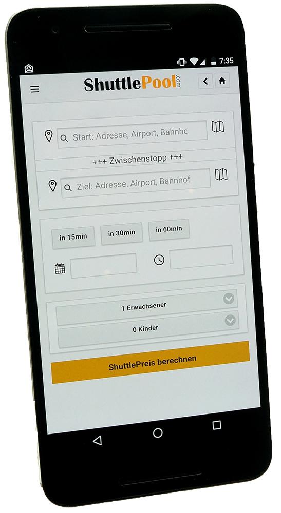 Die neue ShuttlePool-App