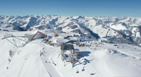 Blick auf das Skigebiet der Superlative