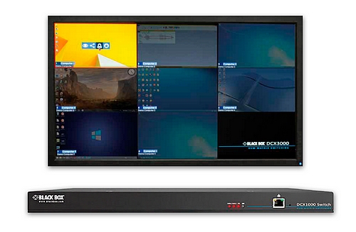 Das 10-Port-Modell DCX1000 ist das neueste Mitglied der DCX-KVM-Matrix-Switch-Serie