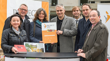 A. Nyszler, J. Röskam, B. Lemke, M. Pithan, K. Klein, A. Arndt und E. Laugell (v. l.)