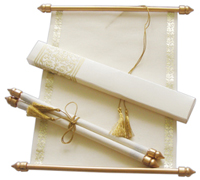 Schriftrolle Indira crem