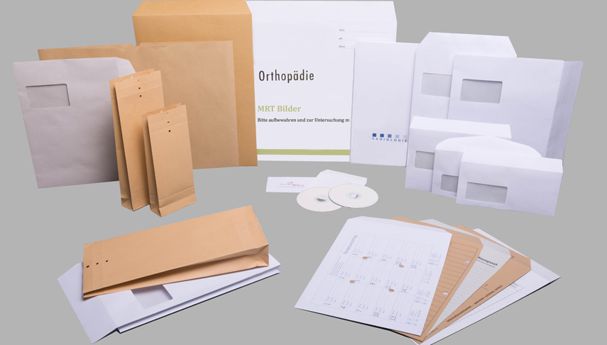 Die meistgenutzten Versandverpackungen im Gesundheitswesen (Bildquelle: Tillmann Druck GmbH)