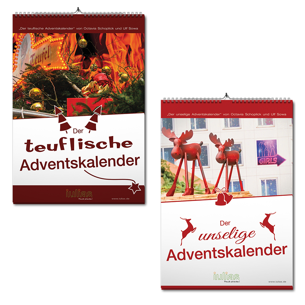 Adventskalender mit bissiger Note aus dem iulias verlag: teuflisch und unselig. Adventskalender mit bissiger Note aus dem iulias verlag: teuflisch und unselig.