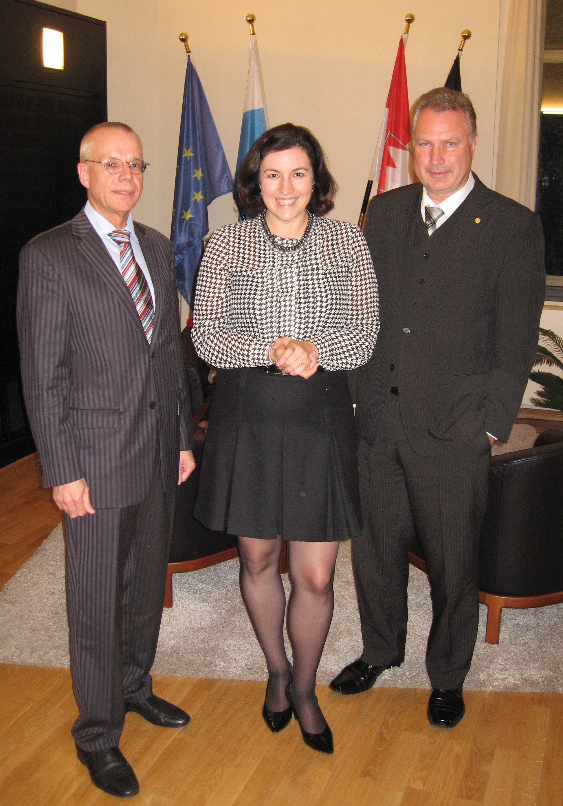 Dipl.-Ing. Andreas Hofert (IfKom), Dorothee Bär, Parlamentarische Staatssekretärin, Dipl.-Ing. Heinz Dipl.-Ing. Andreas Hofert (IfKom), Dorothee Bär, Parlamentarische Staatssekretärin, Dipl.-Ing. Heinz
