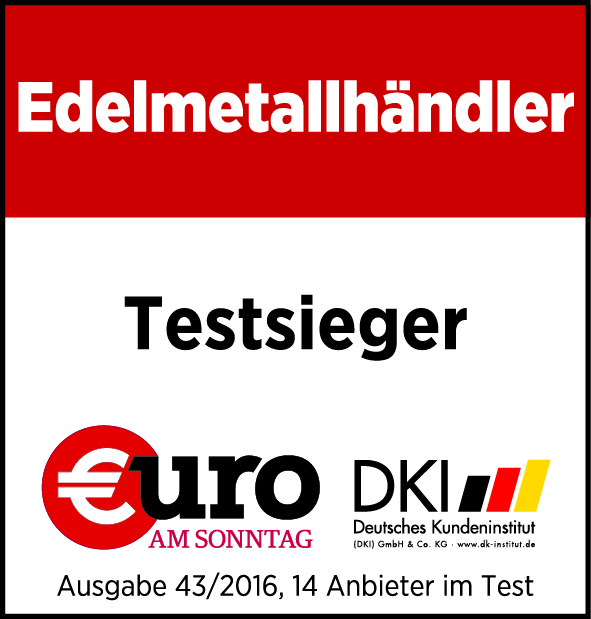Testsiegel Euro am Sonntag Edelmetallhändler Test (Bildquelle: Euro am Sonntag) Testsiegel Euro am Sonntag Edelmetallhändler Test (Bildquelle: Euro am Sonntag)