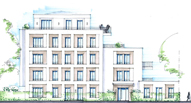 Das Wohnbauprojekt im Zooviertel, Ansicht Chamissostraße - Copyright: MIELKE + SCHARFF ARCHITEKTEN 