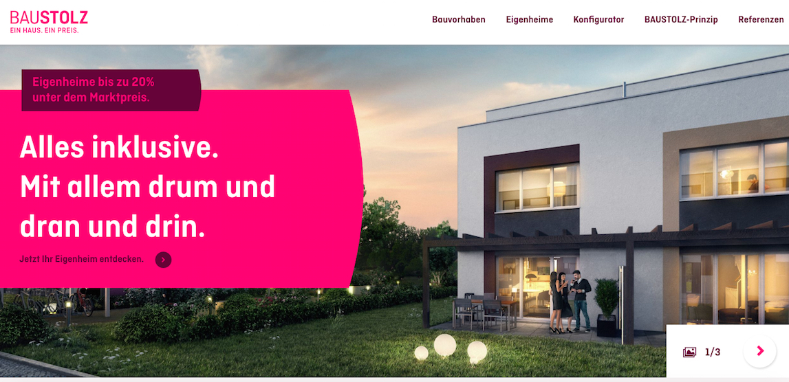 Moderne Technik und ein nutzerfreundliches Design: die neue Internetseite von Baustolz.