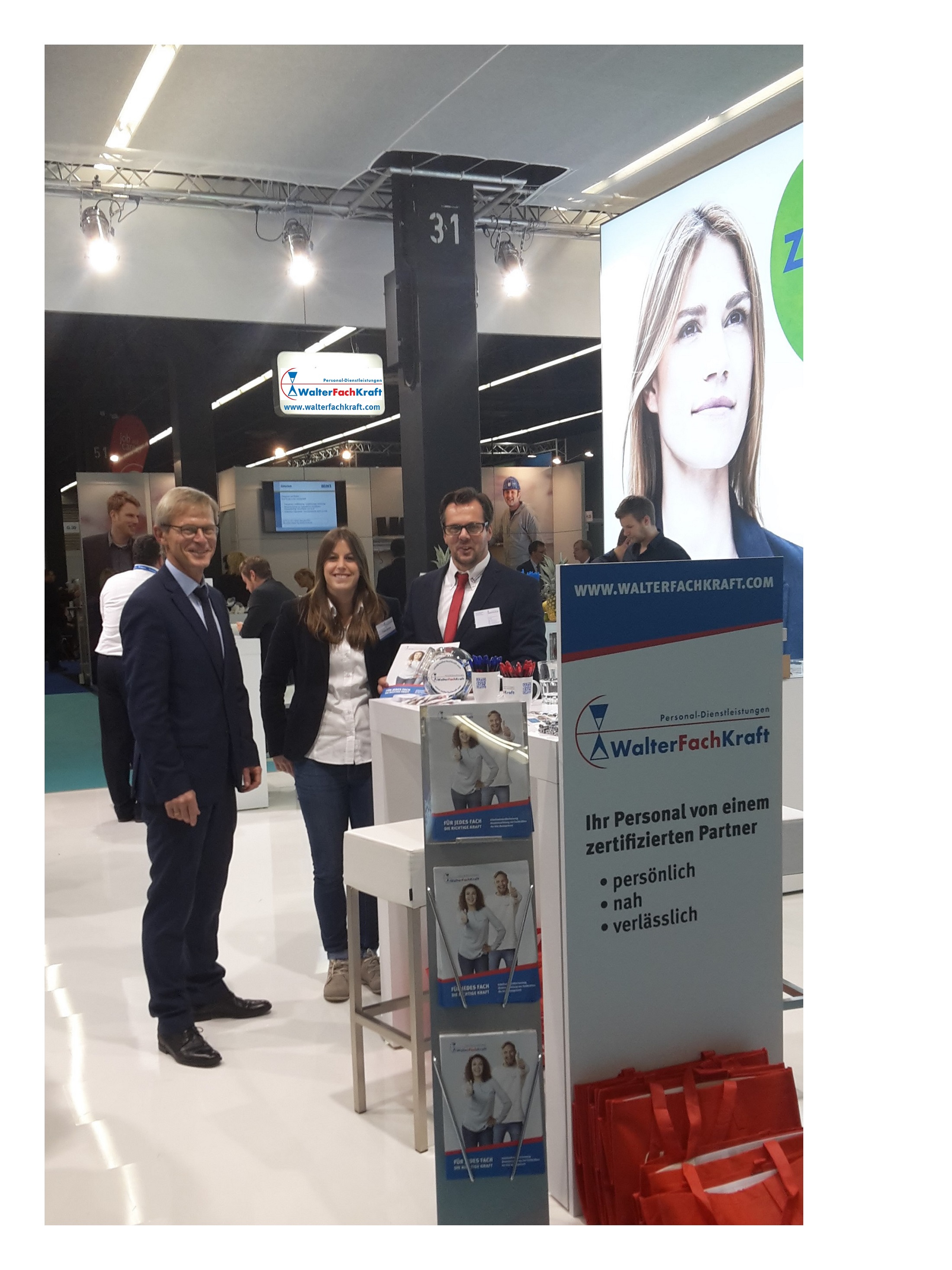 Geschäftsführer Reinhold Kraft, Vanessa Kram (Marketing), Horst Ballmaier (Key-Account)
