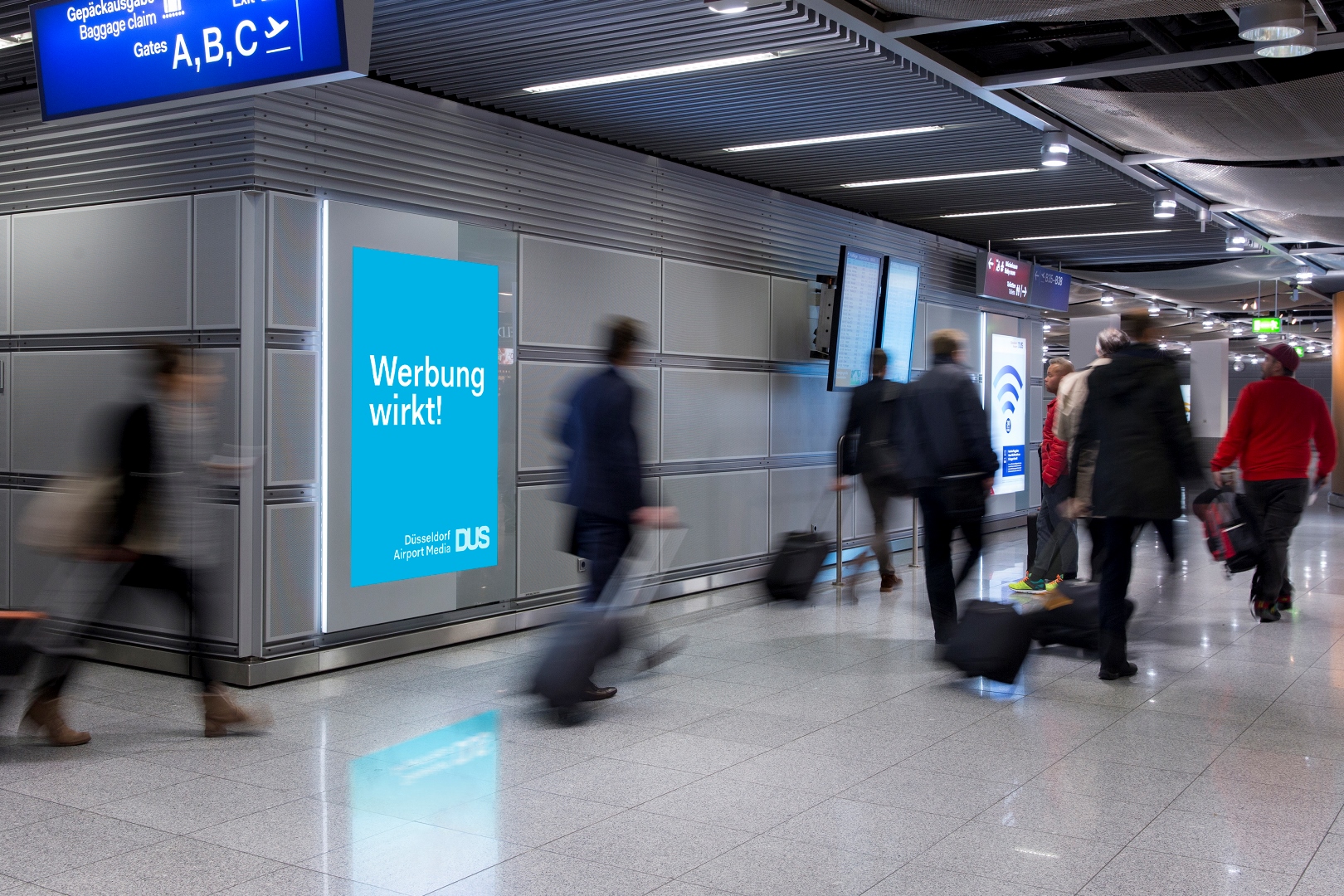 Werbeformen am Airport werden von Business- oder Privatreisenden gut wahrgenommen. (Bildquelle: Flug