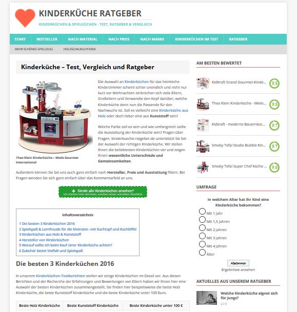 Der online Kinderküchen Ratgeber Der online Kinderküchen Ratgeber