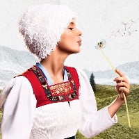Das traditionelle Marken-Testimonial: die Alma-Sennerin. Das traditionelle Marken-Testimonial: die Alma-Sennerin.