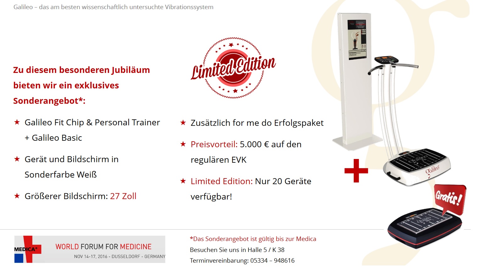 Galileo Training - Medica 2016 Düsseldorf