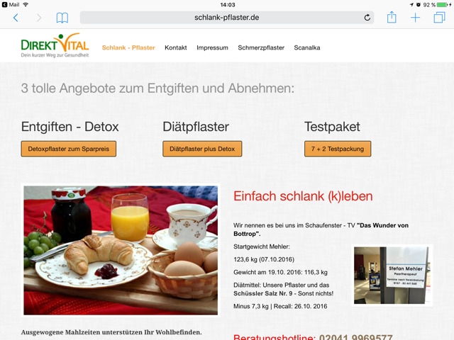 Direktvital | Schlankpflaster