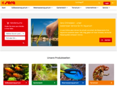 Moderner Look, einfache Navigation, responsives Design: So zeigt sich sera jetzt online. Foto: sera