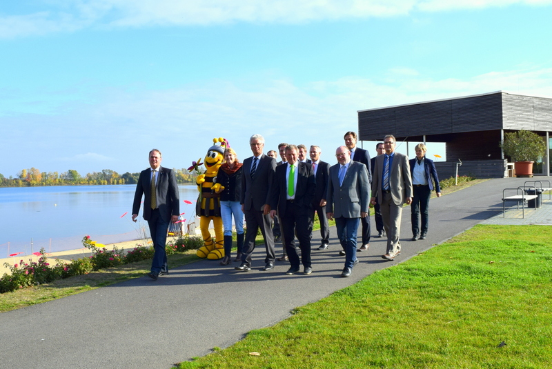 Die Verantwortlichen freuen sich über das positive Ergebnis der Landesgartenschau in Zülpich.