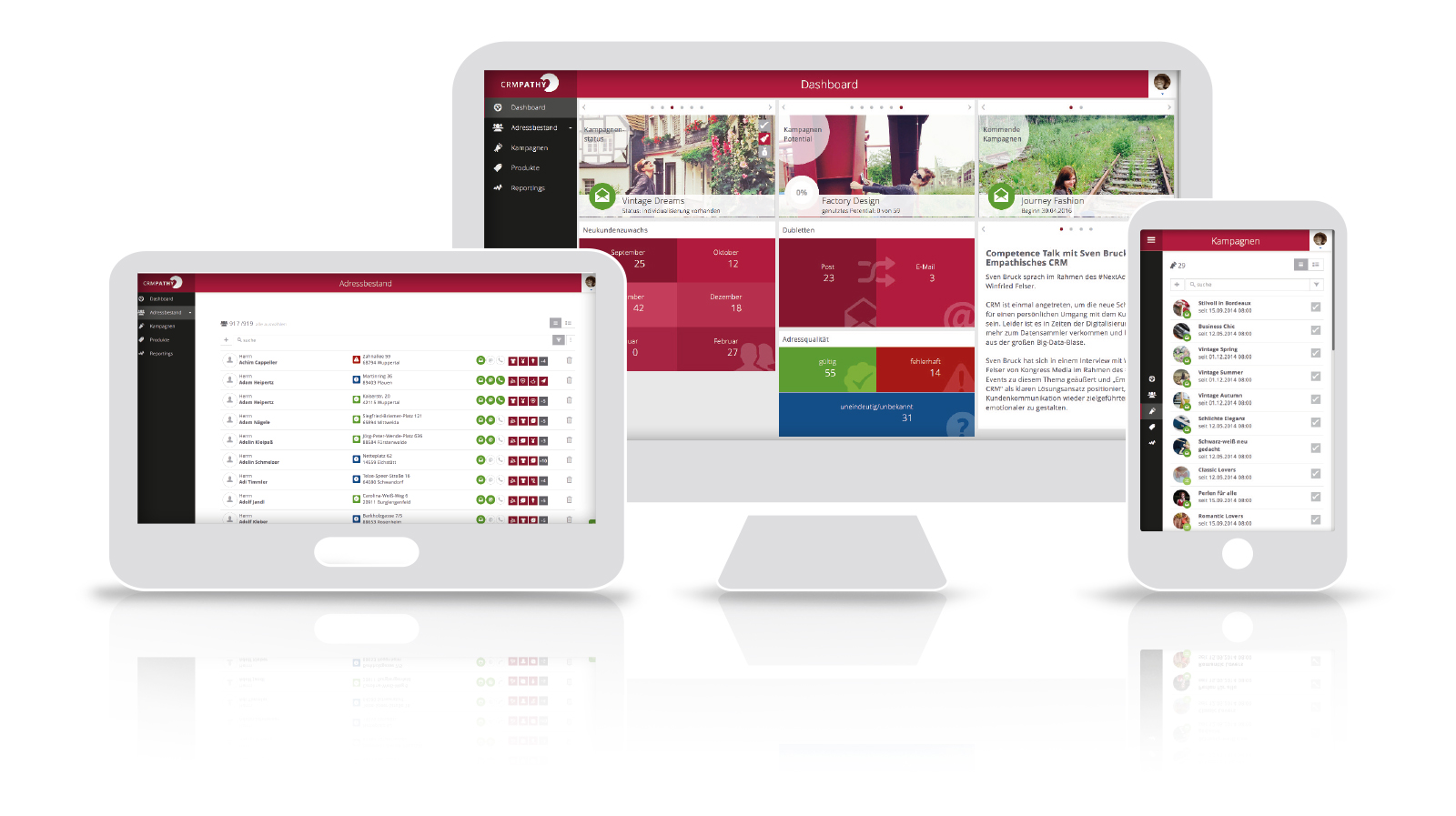 Mit CRMPATHY gibt es die erste auf den Handel zugeschnittene CRM-Lösung. Mit CRMPATHY gibt es die erste auf den Handel zugeschnittene CRM-Lösung.
