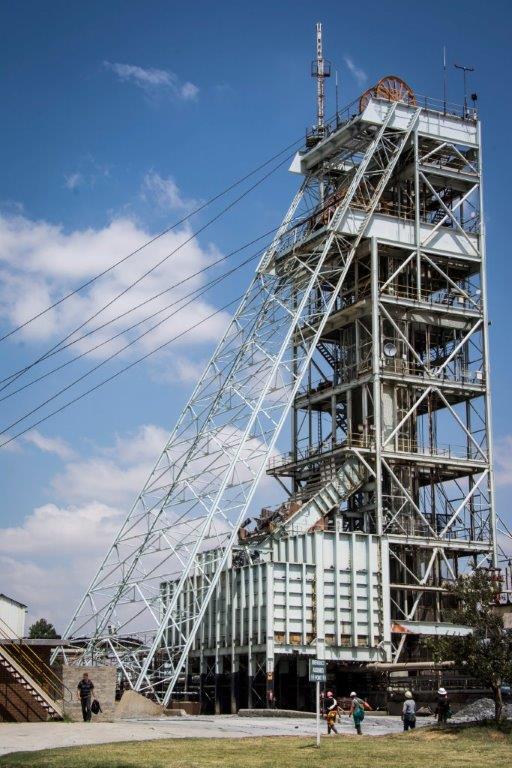 Schachtaufzug Beatrix Betrieb, Sibanye Gold, Südafrika