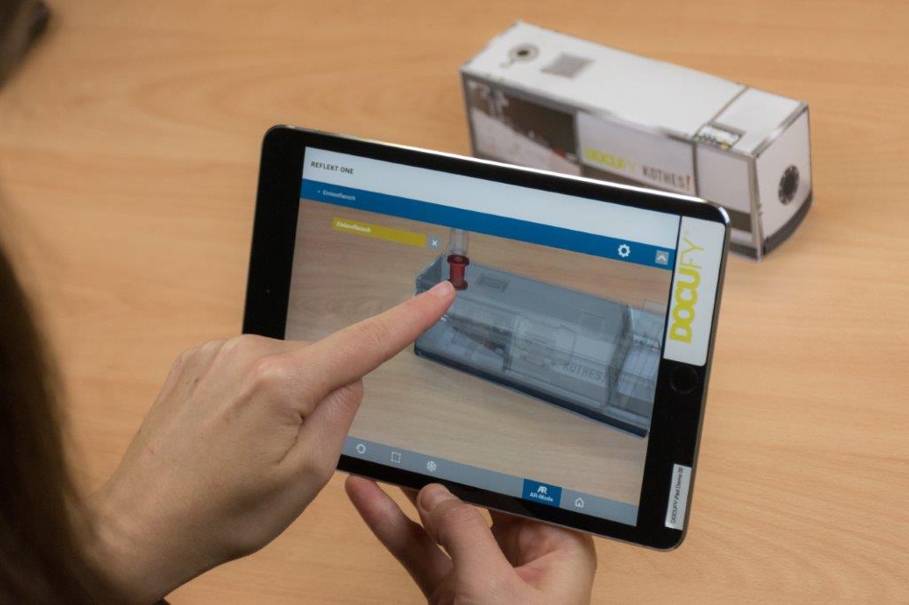 TopicPilot von DOCUFY bringt jegliche Informationen – auch AR - aufs Smartphone oder Tablet 
