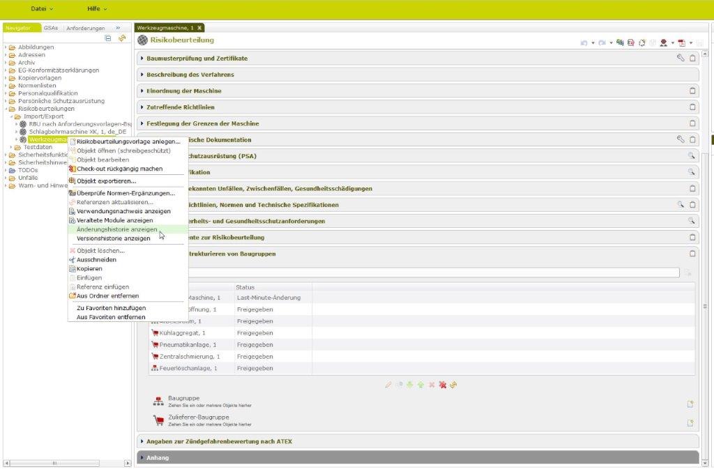 Mit DOCUFY Machine Safety 4.5 geht die Risikobeurteilung einfach, schnell und rechtskonform