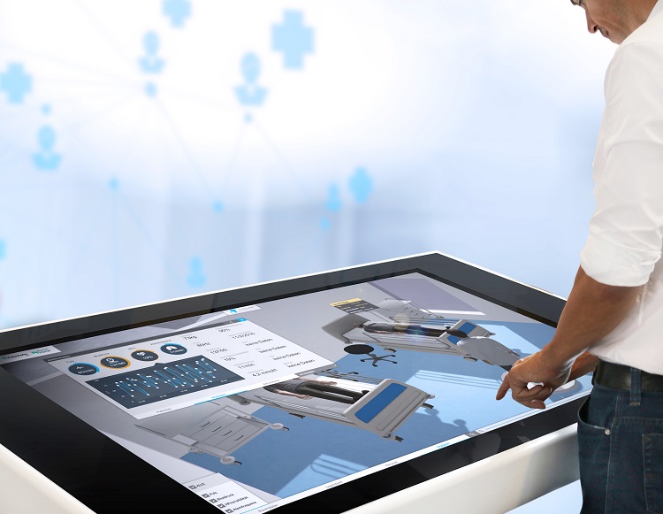 Fraunhofer IGD - Health@Hand kann als Informationszentrale mit allen Daten interagieren (Bildquelle: Fraunhofer IGD - Health@Hand kann als Informationszentrale mit allen Daten interagieren (Bildquelle: