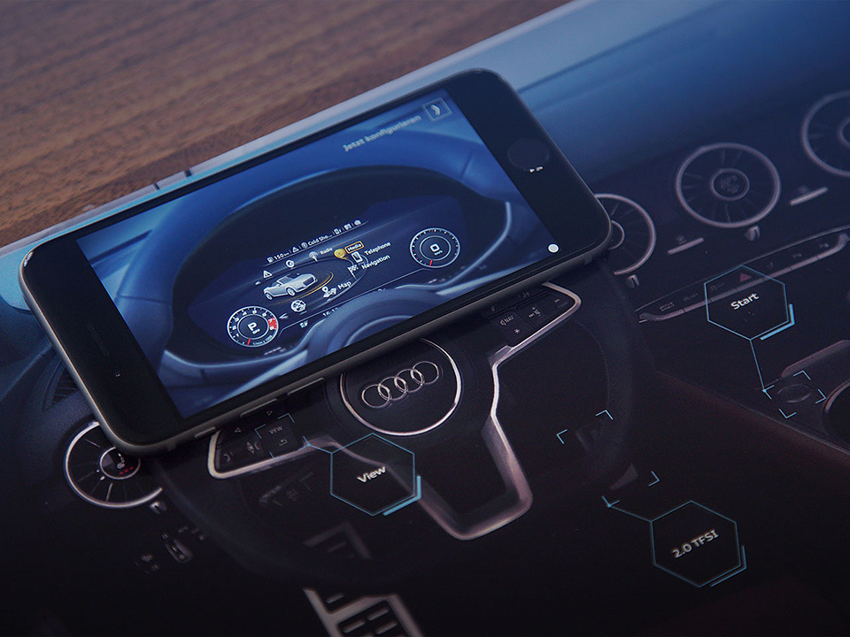 Interaktive Navigation durch das virtuelle Cockpit des Audi TT Interaktive Navigation durch das virtuelle Cockpit des Audi TT